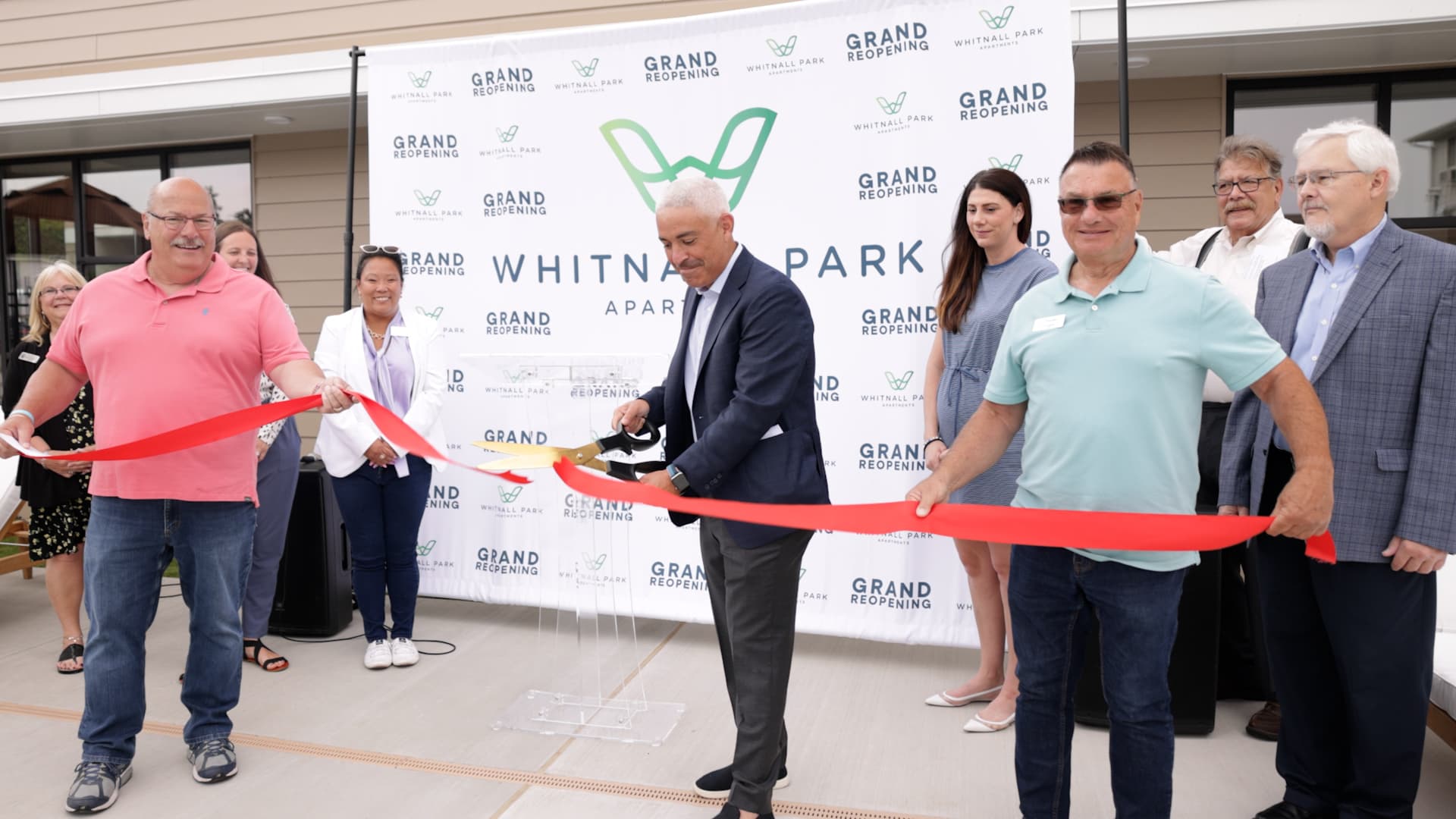 Ribbon cutting at grand Whitnall Park opening